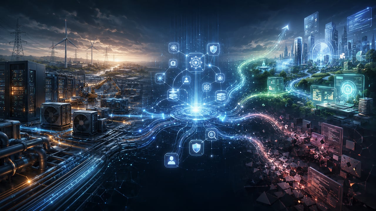 Half-Time on the AI Trade — the AI build-out splits into three clocks: capex, opex and applications